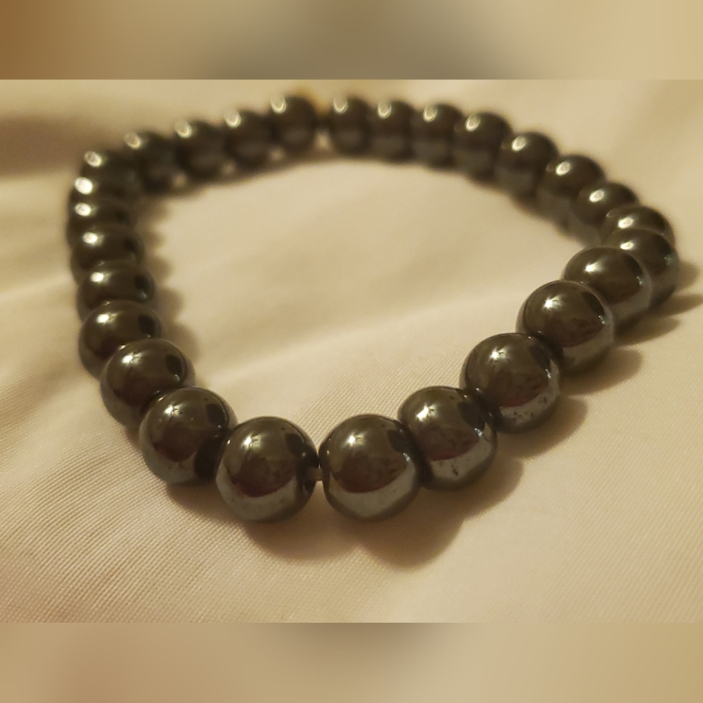 Hematite Handmade Stretch Bracelet